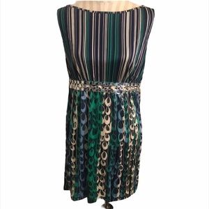 Bebe Stone Trim Shift Dress Size M NWT